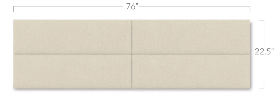 Jaxx Panelist Modern Padded Headboard - Set of 4 Wall Mounted Panels (Each 11.25"H x 30"W) (18963) - SchoolOutlet
