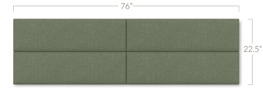 Jaxx Panelist Modern Padded Headboard - Set of 4 Wall Mounted Panels (Each 11.25"H x 30"W) (18963) - SchoolOutlet