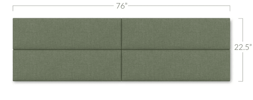 Jaxx Panelist Modern Padded Headboard - Set of 4 Wall Mounted Panels (Each 11.25"H x 30"W) (18963) - SchoolOutlet
