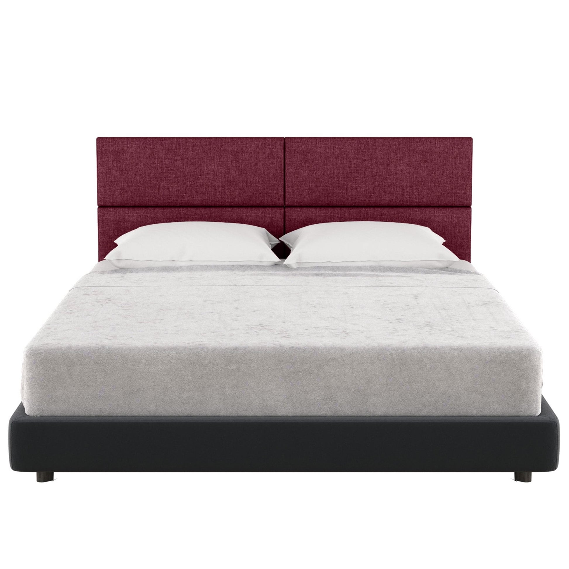 Jaxx Panelist Modern Padded Headboard - Set of 4 Wall Mounted Panels (Each 11.25"H x 30"W) (18963) - SchoolOutlet