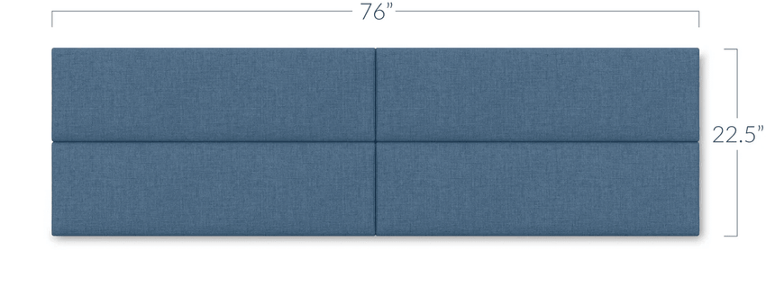 Jaxx Panelist Modern Padded Headboard - Set of 4 Wall Mounted Panels (Each 11.25"H x 30"W) (18963) - SchoolOutlet