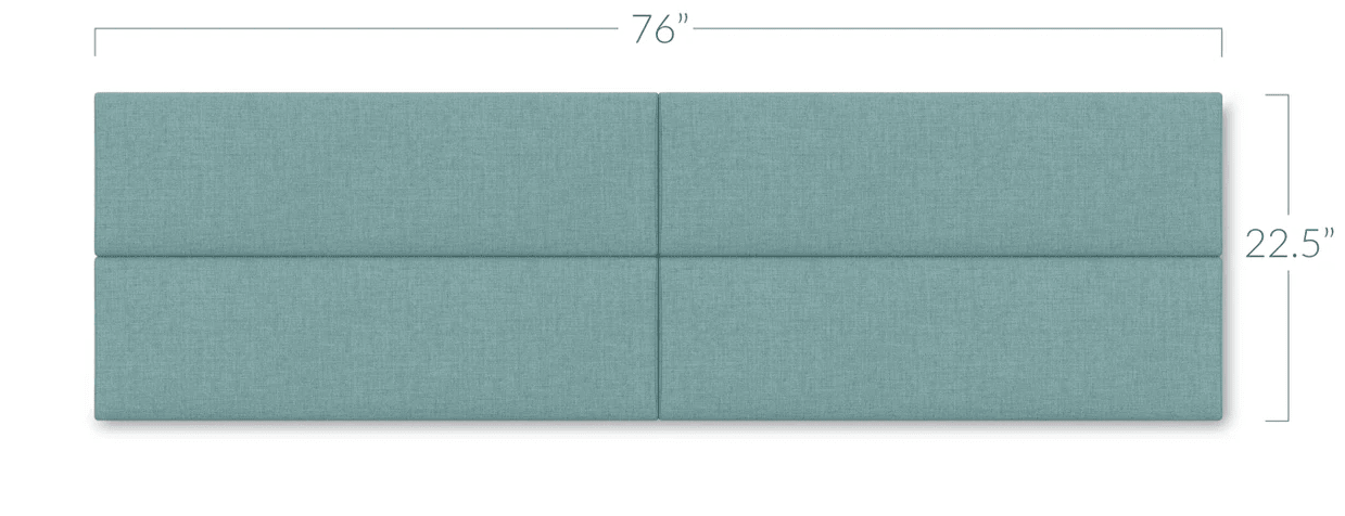 Jaxx Panelist Modern Padded Headboard - Set of 4 Wall Mounted Panels (Each 11.25"H x 30"W) (18963) - SchoolOutlet