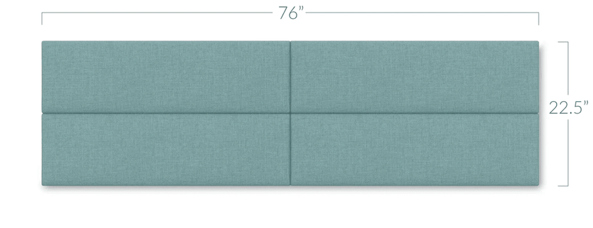 Jaxx Panelist Modern Padded Headboard - Set of 4 Wall Mounted Panels (Each 11.25"H x 30"W) (18963) - SchoolOutlet