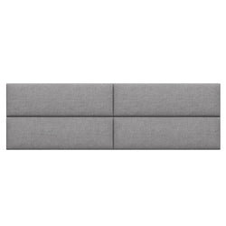 Jaxx Panelist Modern Padded Headboard - Set of 4 Wall Mounted Panels (Each 11.25"H x 38"W) (18964)