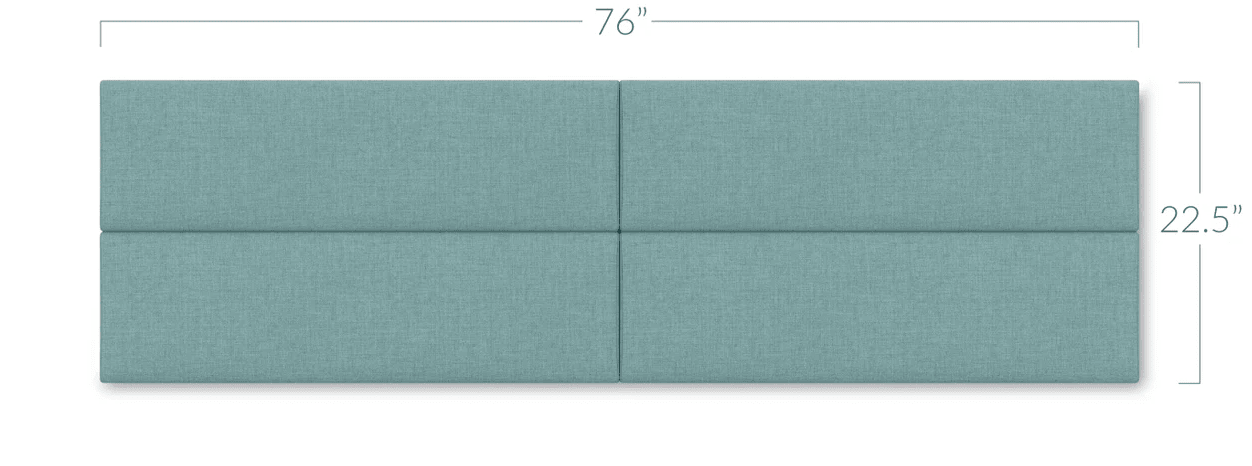 Jaxx Panelist Modern Padded Headboard - Set of 4 Wall Mounted Panels (Each 11.25"H x 38"W) (18964) - SchoolOutlet