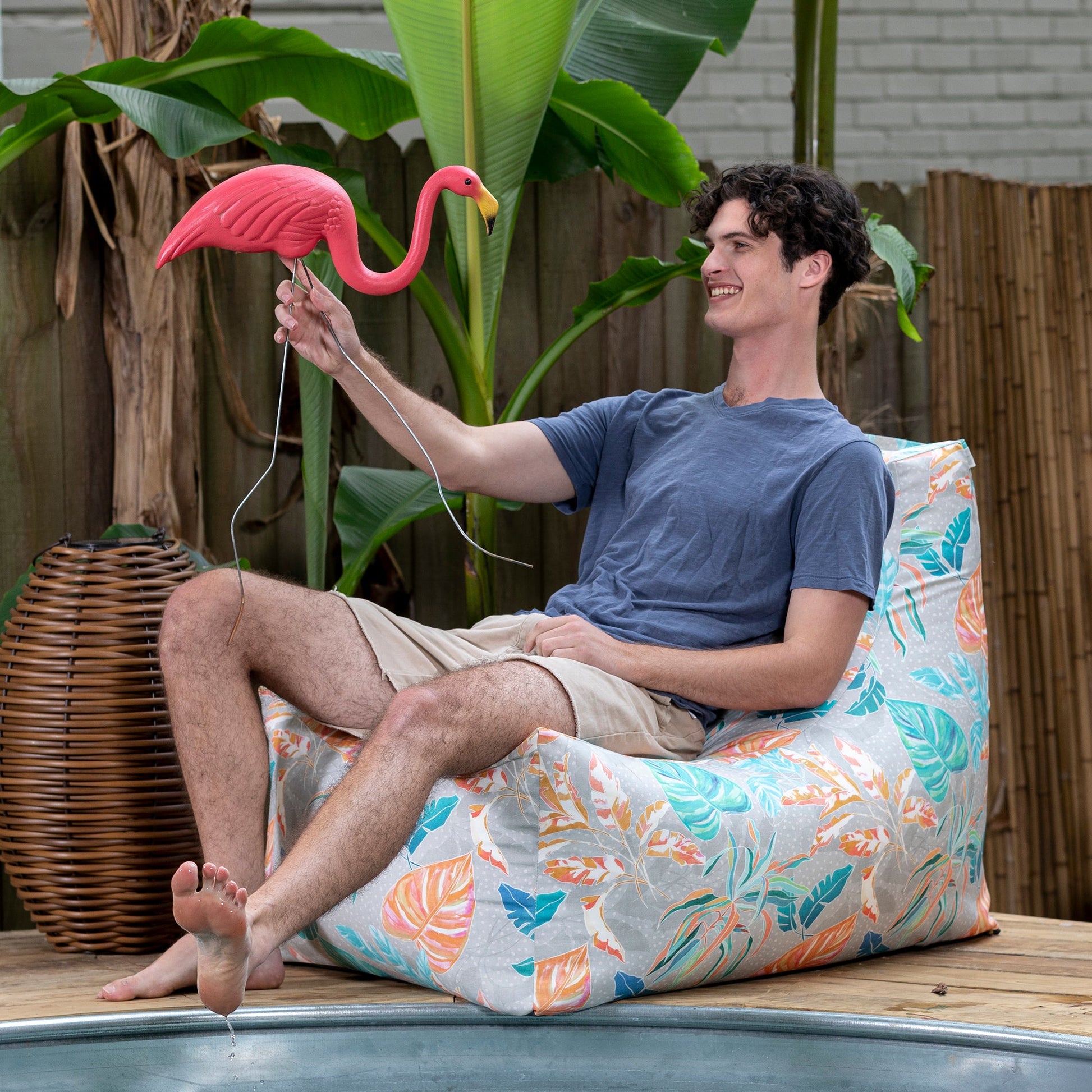 Jaxx Juniper Outdoor Bean Bag Patio Chair (18943) - SchoolOutlet