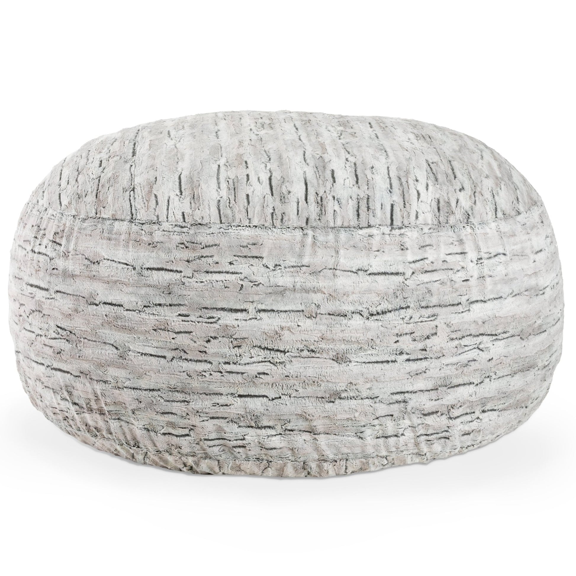 Jaxx Saxx 6 Foot Giant Bean Bag Chair - Luxe Faux Fox Fur (19036) - SchoolOutlet