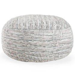 Jaxx Saxx 6 Foot Giant Bean Bag Chair - Luxe Faux Fox Fur (19036)