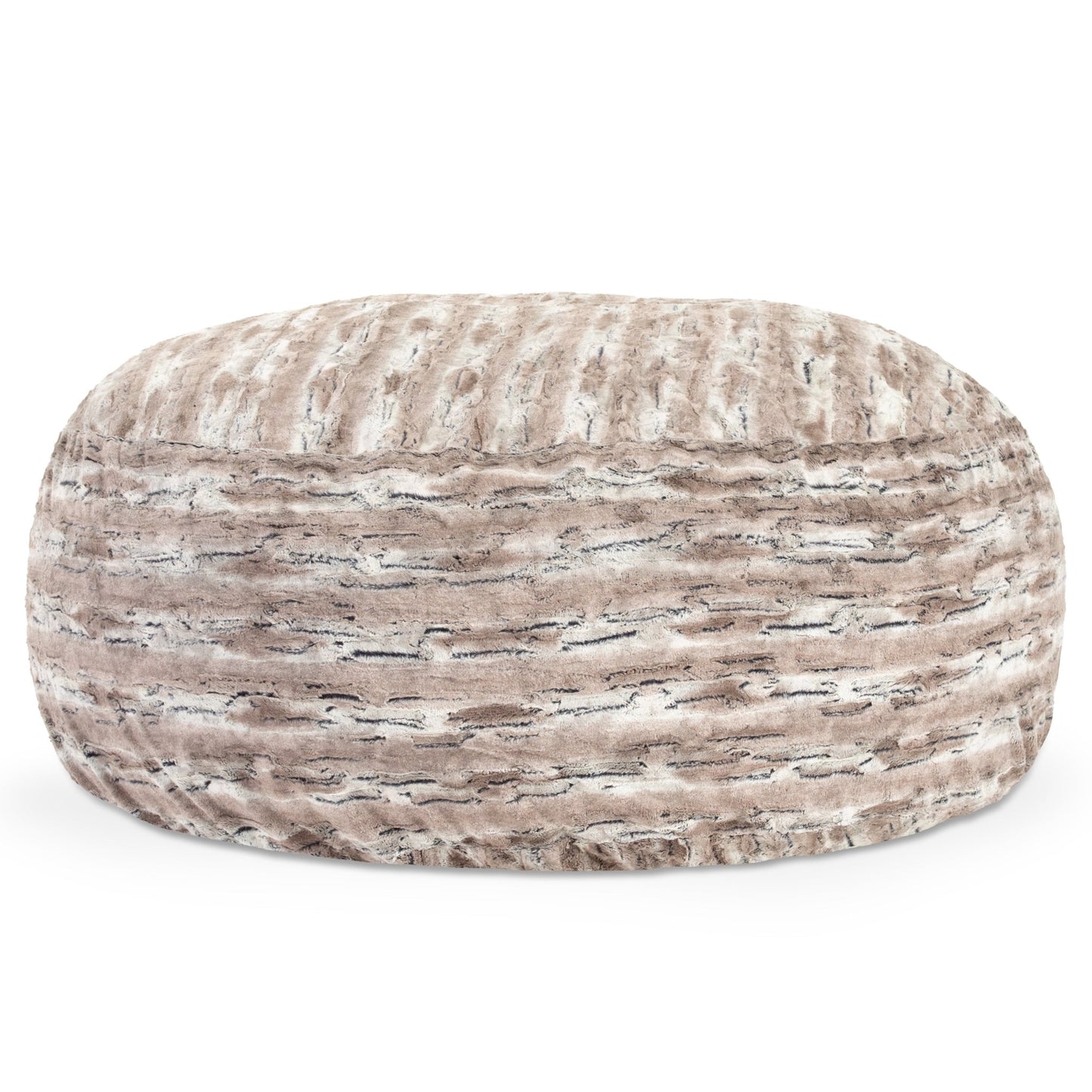 Jaxx Saxx 6 Foot Giant Bean Bag Chair - Luxe Faux Fox Fur (19036) - SchoolOutlet