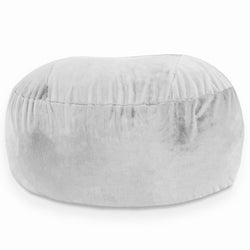 Jaxx Saxx 6 Foot Giant Bean Bag Chair - Premium Faux Rabbit Fur (19078)