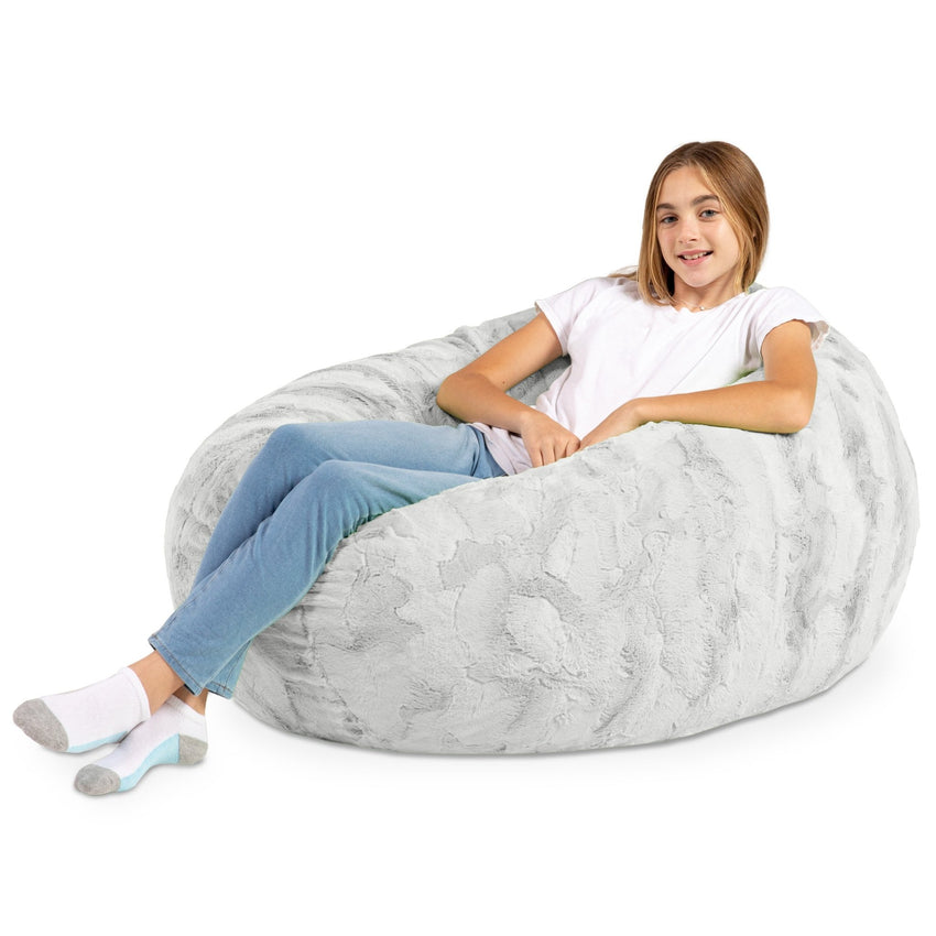 Jaxx Cocoon 4 Foot Bean Bag Chair - Faux Fur (19081) - SchoolOutlet