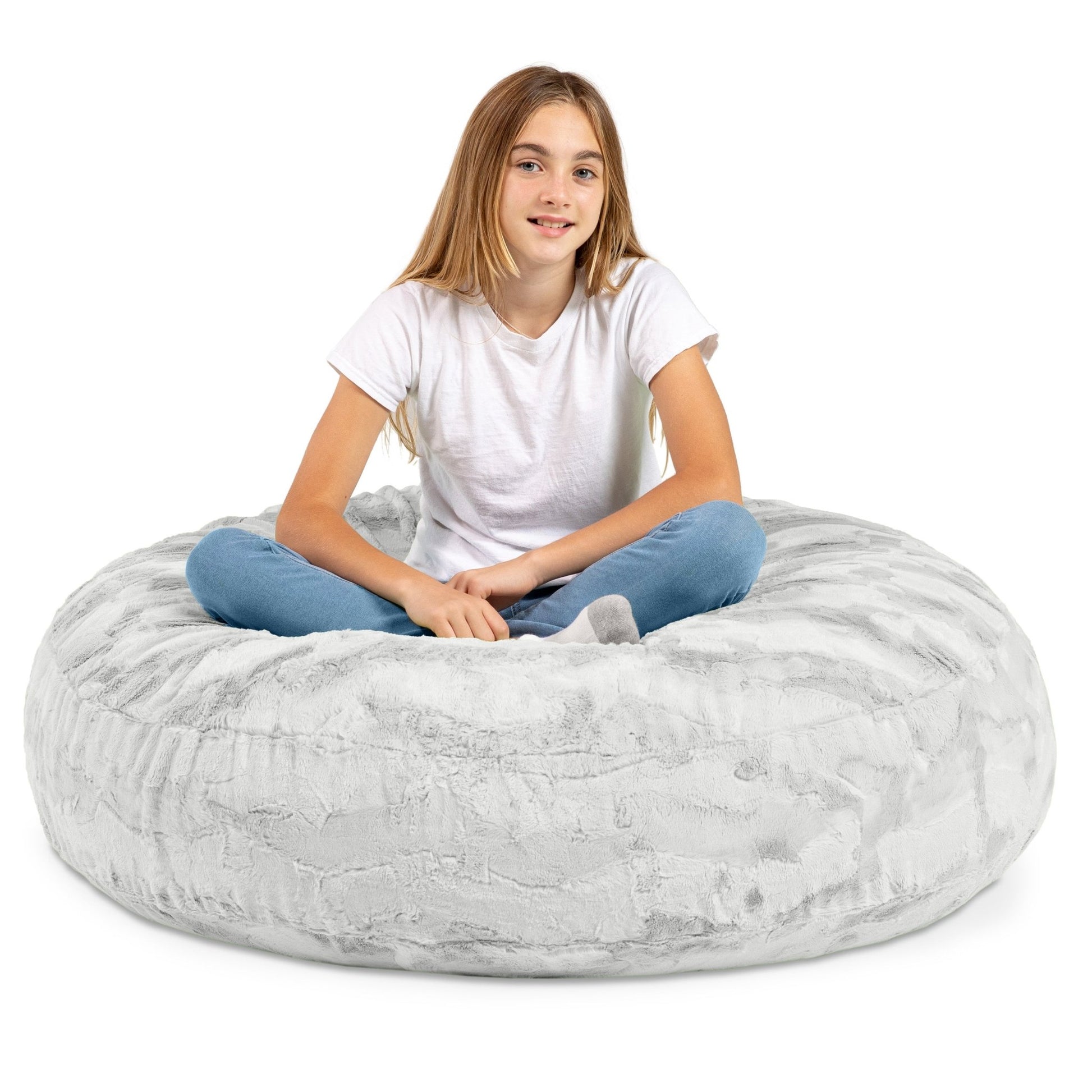 Jaxx Cocoon 4 Foot Bean Bag Chair - Faux Fur (19081) - SchoolOutlet