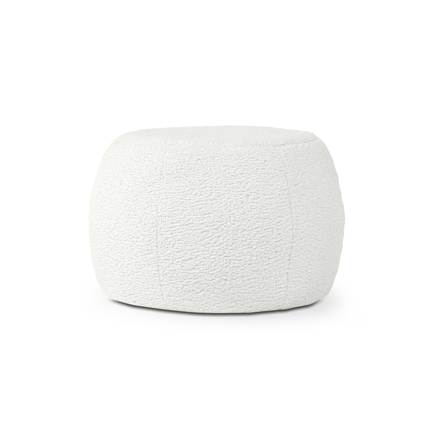 Jaxx Ellis Ottoman Shearling Faux - Lamb Plush Pouf for Modern Interior Design, small (19383) - SchoolOutlet