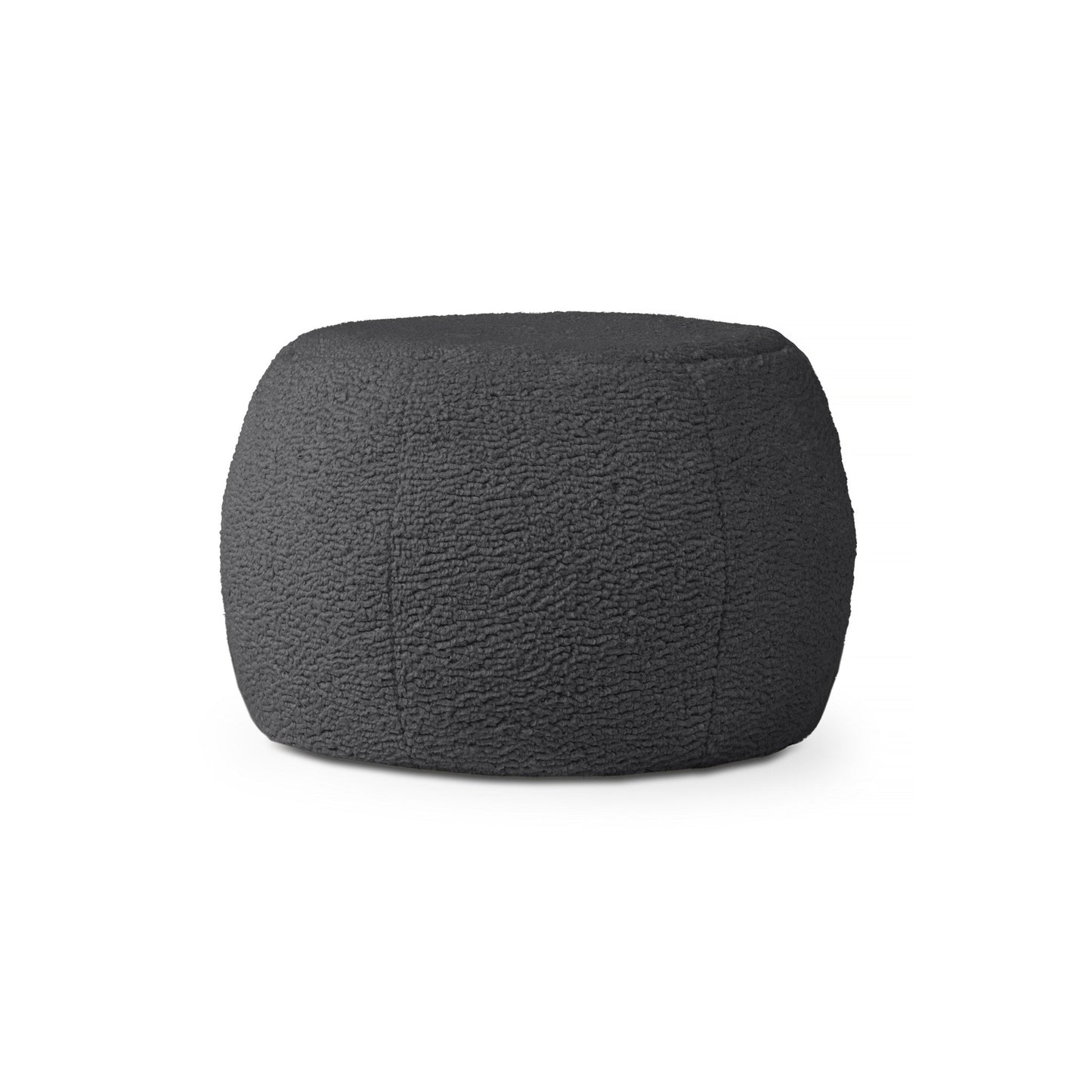 Jaxx Ellis Ottoman Shearling Faux - Lamb Plush Pouf for Modern Interior Design, small (19383) - SchoolOutlet
