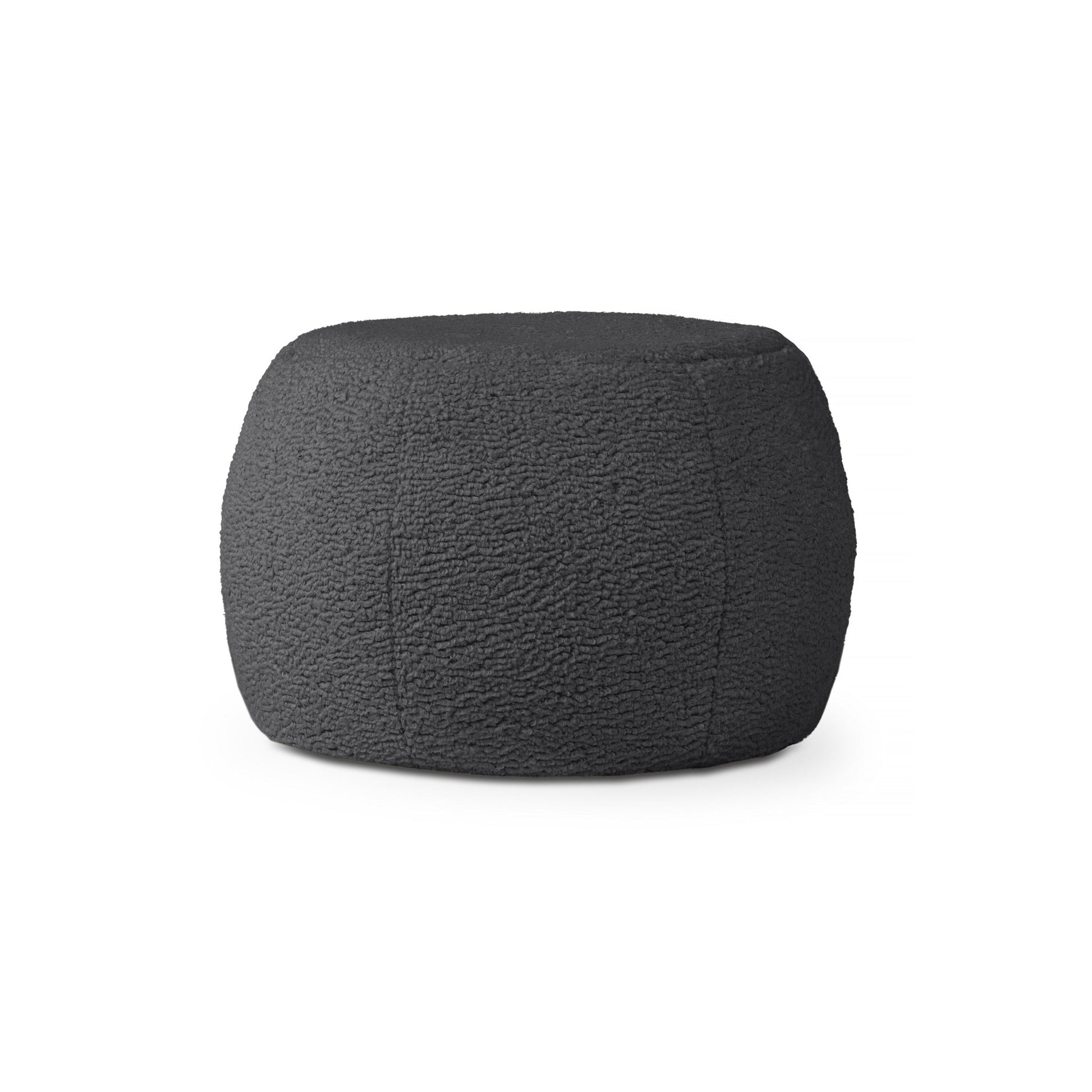 Jaxx Ellis Ottoman Shearling Faux - Lamb Plush Pouf for Modern Interior Design, small (19383) - SchoolOutlet