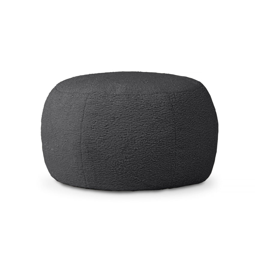 Jaxx Ellis Ottoman Shearling Faux - Lamb Plush Pouf for Modern Interior Design, Large (19384) - SchoolOutlet