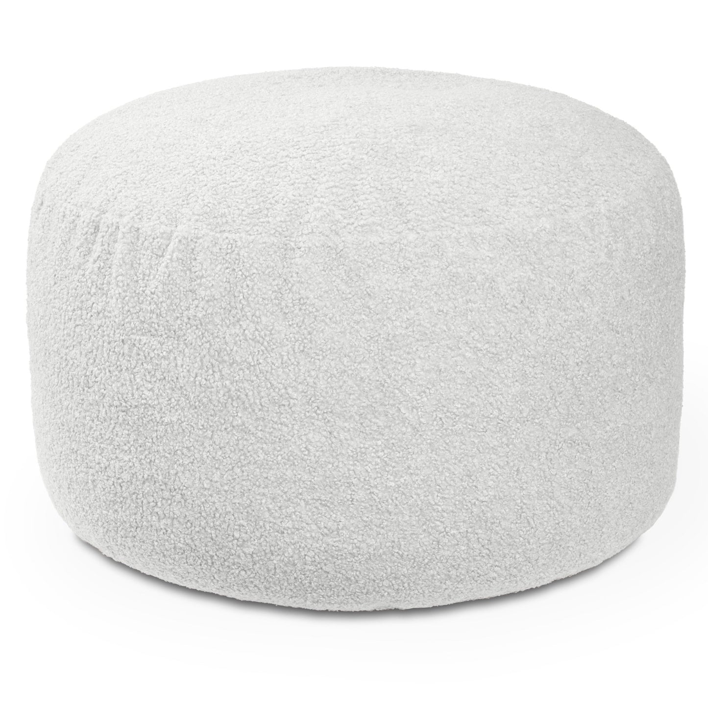 Jaxx Saxx Shearling Faux - Lamb 4 Ft Large Round Bean Bag (19387) - SchoolOutlet