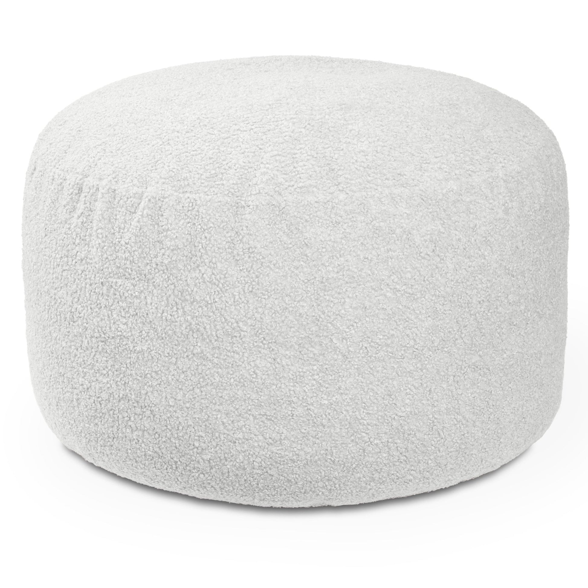 Jaxx Saxx Shearling Faux - Lamb 4 Ft Large Round Bean Bag (19387) - SchoolOutlet