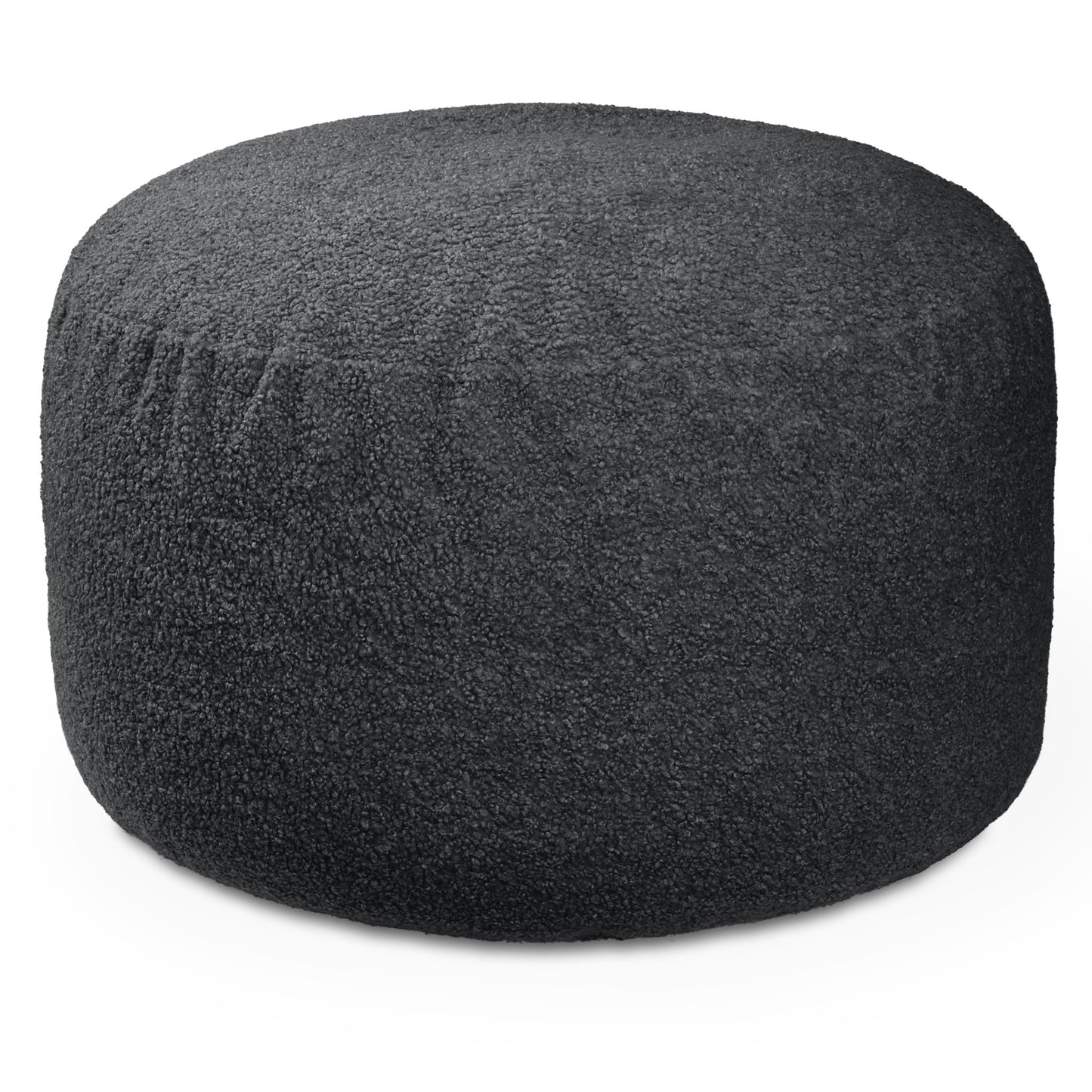 Jaxx Saxx Shearling Faux - Lamb 4 Ft Large Round Bean Bag (19387) - SchoolOutlet