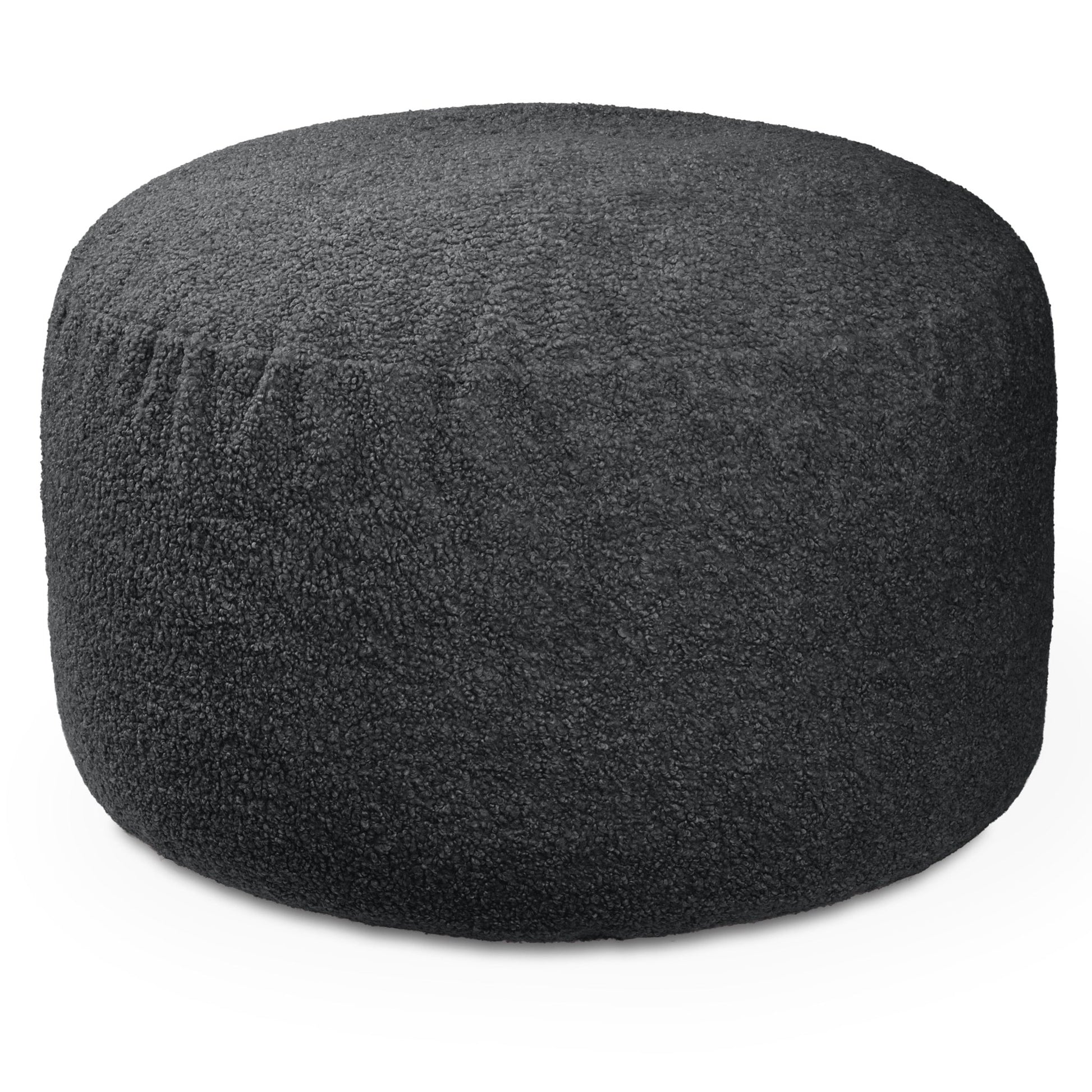 Jaxx Saxx Shearling Faux - Lamb 4 Ft Large Round Bean Bag (19387) - SchoolOutlet