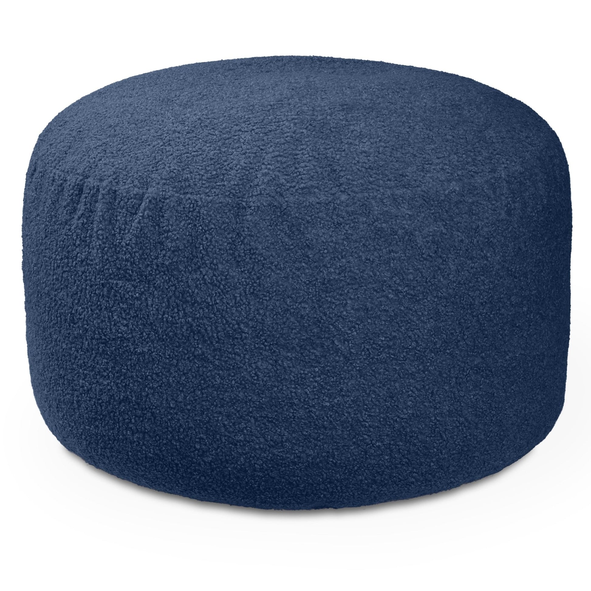 Jaxx Saxx Shearling Faux - Lamb 4 Ft Large Round Bean Bag (19387) - SchoolOutlet