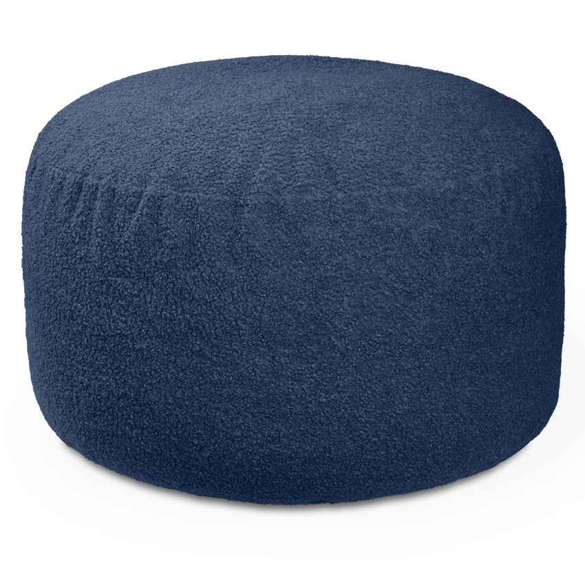 Jaxx Saxx Shearling Faux - Lamb 4 Ft Large Round Bean Bag (19387) - SchoolOutlet