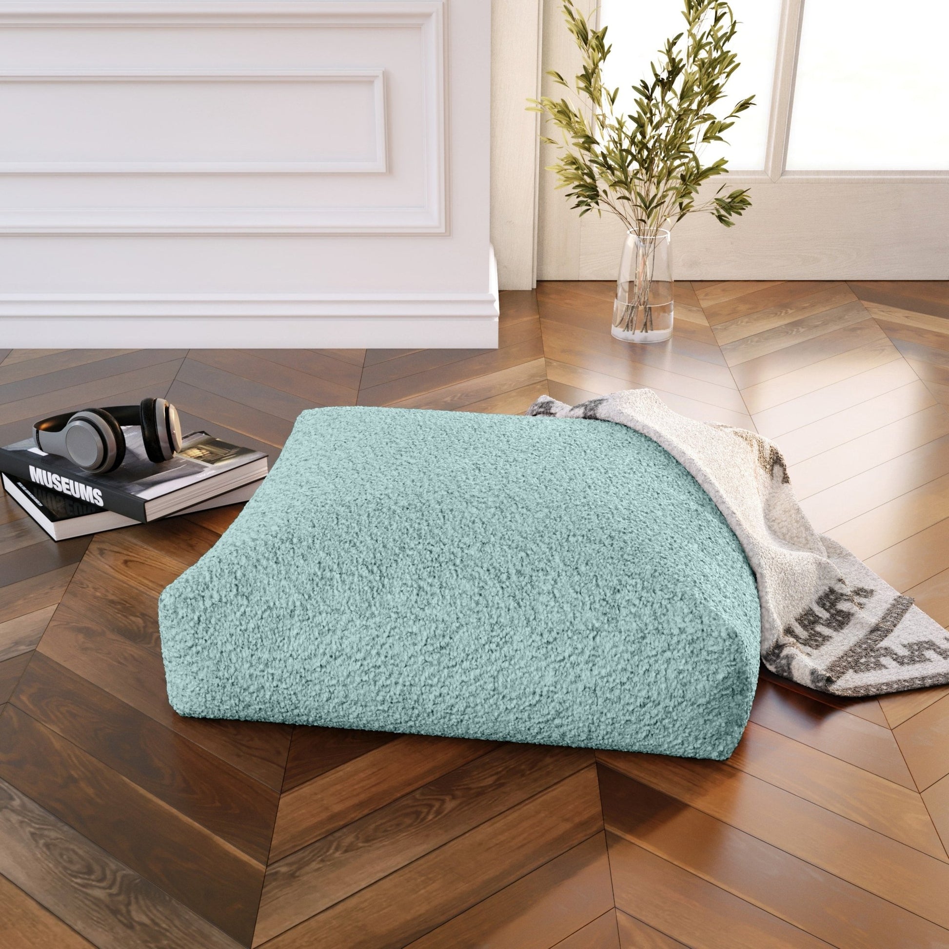Jaxx Brio Large Décor Floor Pillow / Meditation Yoga Cushion - Shearling Faux Lamb (19390) - SchoolOutlet