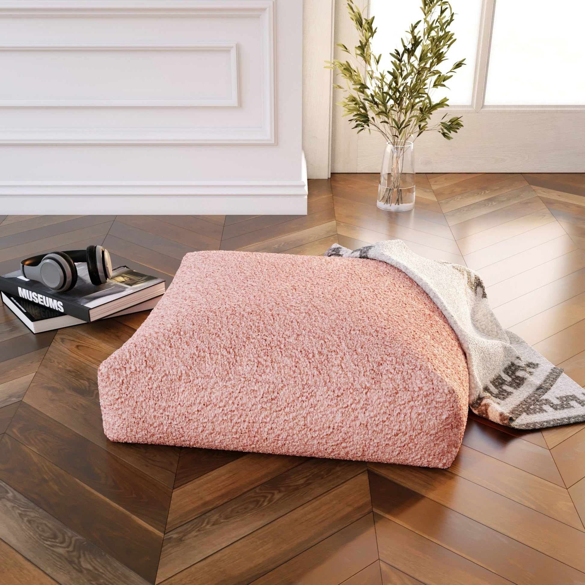 Jaxx Brio Large Décor Floor Pillow / Meditation Yoga Cushion - Shearling Faux Lamb (19390) - SchoolOutlet