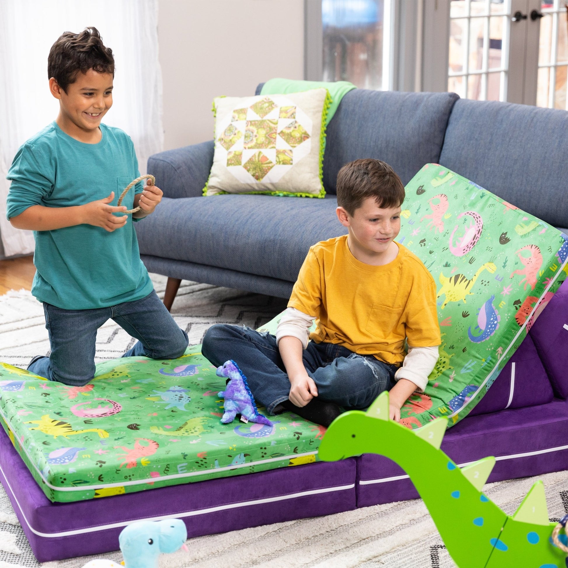 Jaxx Playscape - Imaginative Modular Furniture Playset/Sofa - Fun Kids Patterns (19393) - SchoolOutlet
