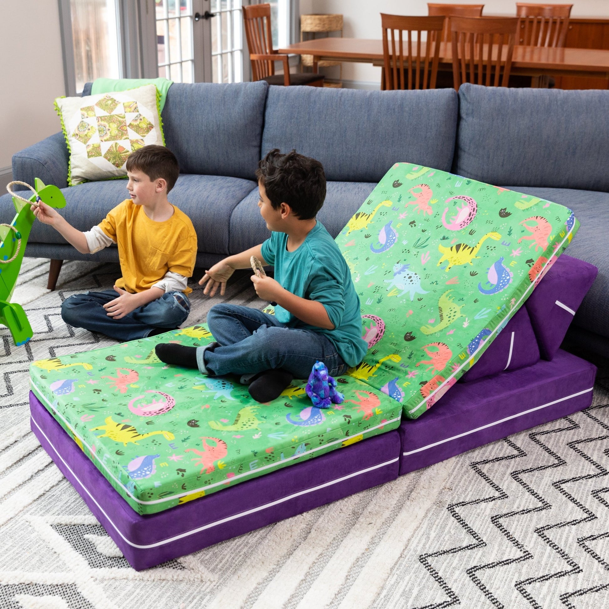 Jaxx Playscape - Imaginative Modular Furniture Playset/Sofa - Fun Kids Patterns (19393) - SchoolOutlet