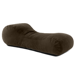 Jaxx Arlo Lounger Bean Bag Chair - Two-Tone - Quilted Microvelvet (JAX-19480)