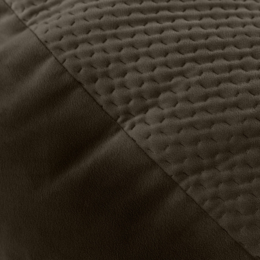Jaxx Arlo Lounger Bean Bag Chair - Two - Tone - Quilted Microvelvet (JAX - 19480) - SchoolOutlet