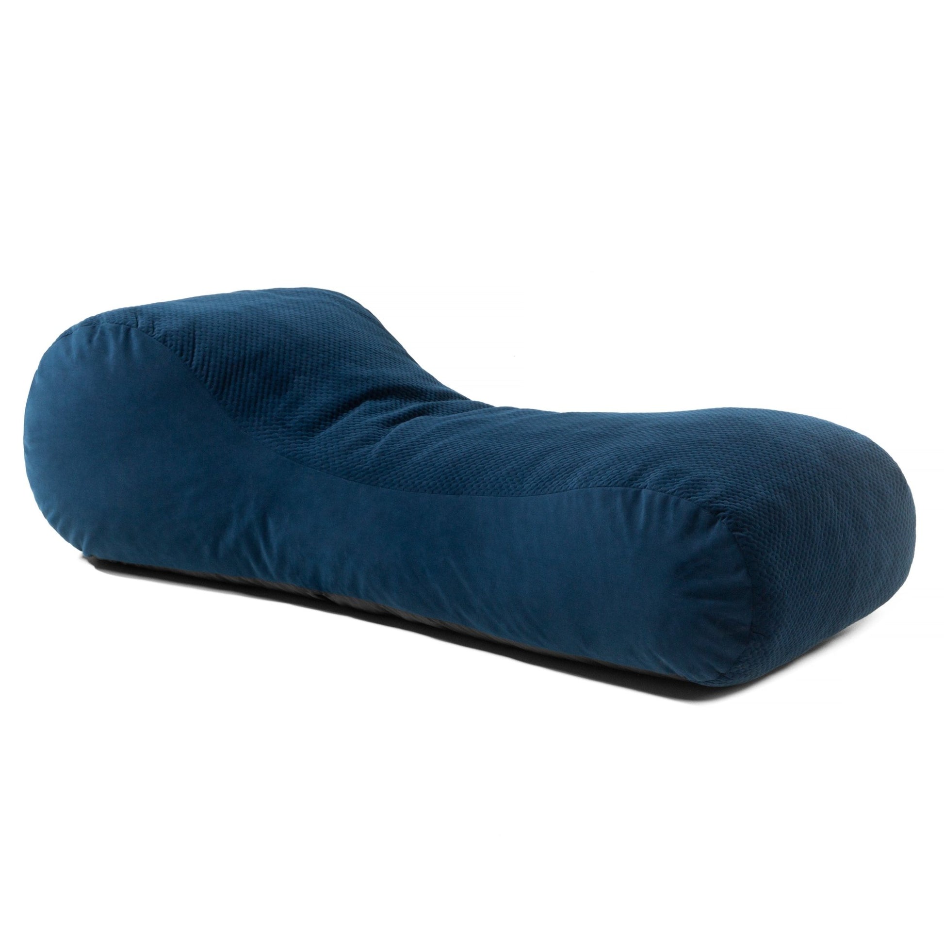 Jaxx Arlo Lounger Bean Bag Chair - Two - Tone - Quilted Microvelvet (JAX - 19480) - SchoolOutlet