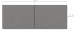 Jaxx Panelist Modern Padded Headboard - Set of 2 Wall Mounted Panels (Each 22.5