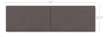 Jaxx Panelist Modern Padded Headboard - Set of 2 Wall Mounted Panels (Each 22.5