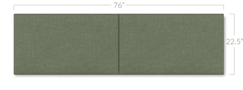 Jaxx Panelist Modern Padded Headboard - Set of 2 Wall Mounted Panels (Each 22.5"H x 30"W) - Queen Double Tall (19518) - SchoolOutlet