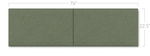 Jaxx Panelist Modern Padded Headboard - Set of 2 Wall Mounted Panels (Each 22.5