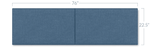 Jaxx Panelist Modern Padded Headboard - Set of 2 Wall Mounted Panels (Each 22.5