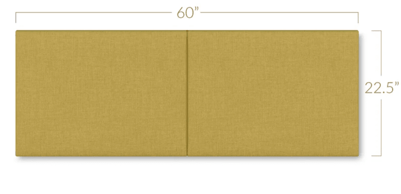 Jaxx Panelist Modern Padded Headboard - Set of 2 Wall Mounted Panels (Each 22.5"H x 30"W) - Queen Double Tall (19518) - SchoolOutlet