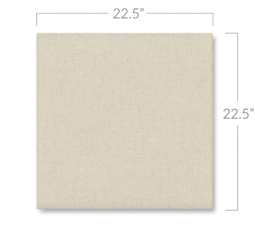 Jaxx Panelist Modern Padded Headboard - Wall Mounted Panel (22.5"H x 22.5"W) (19520) - SchoolOutlet