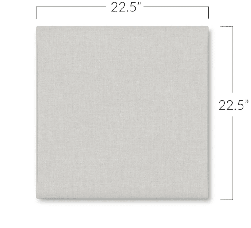 Jaxx Panelist Modern Padded Headboard - Wall Mounted Panel (22.5"H x 22.5"W) (19520) - SchoolOutlet