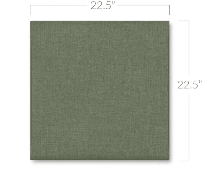 Jaxx Panelist Modern Padded Headboard - Wall Mounted Panel (22.5"H x 22.5"W) (19520) - SchoolOutlet