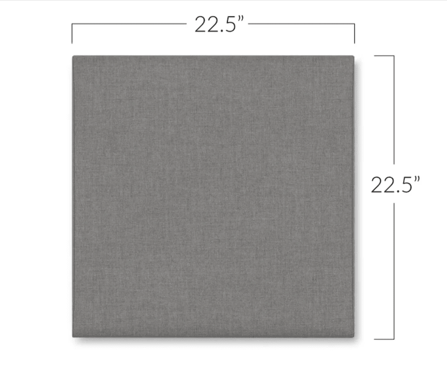 Jaxx Panelist Modern Padded Headboard - Wall Mounted Panel (22.5"H x 22.5"W) (19520) - SchoolOutlet