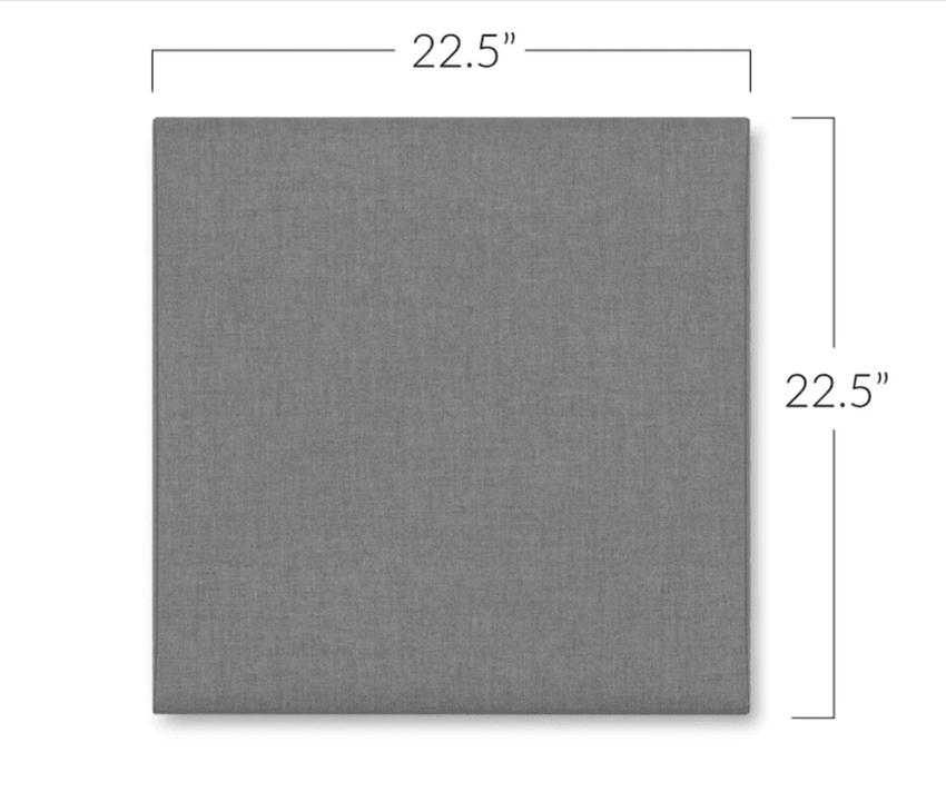 Jaxx Panelist Modern Padded Headboard - Wall Mounted Panel (22.5"H x 22.5"W) (19520) - SchoolOutlet