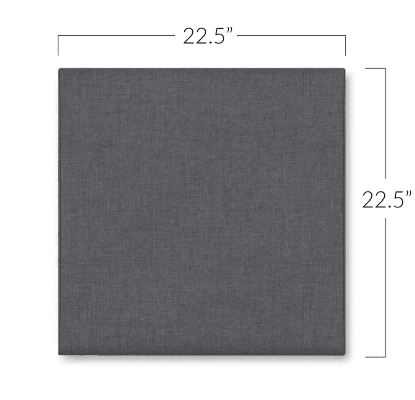 Jaxx Panelist Modern Padded Headboard - Wall Mounted Panel (22.5"H x 22.5"W) (19520) - SchoolOutlet
