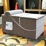 Jaxx Flexx V - Tex Convertible 3 in 1 Gamer Chair, Table, & Ottoman w/ Adjustable Headrest & Pocket (19540) - SchoolOutlet