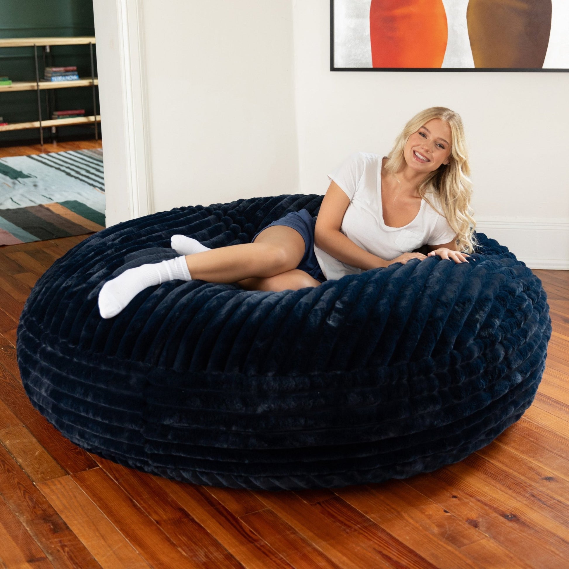 Jaxx 6 Foot Cocoon - Large Bean Bag Chair for Adults (19556) - SchoolOutlet
