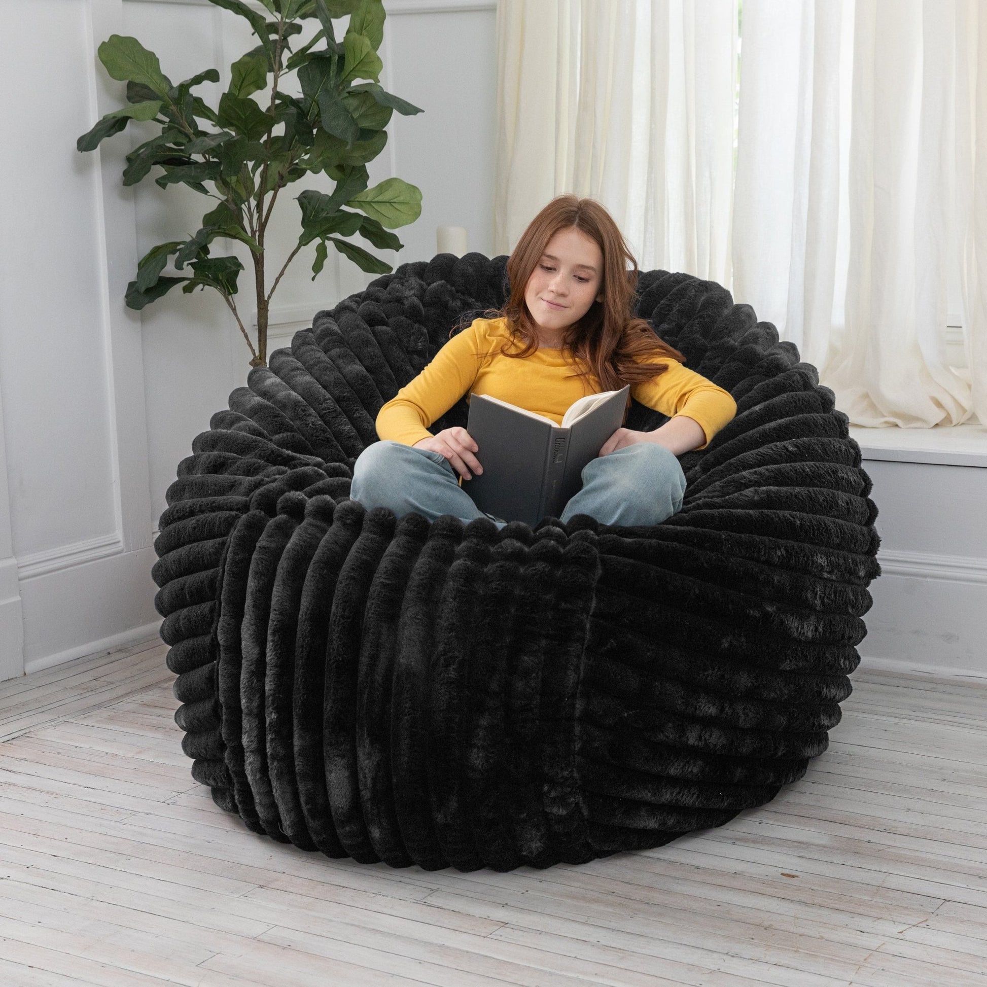 Jaxx Saxx 5 Foot Large Bean Bag w/ Removable Cover (19593) - SchoolOutlet