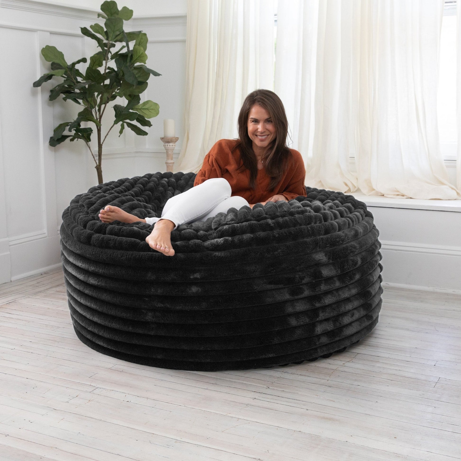 Jaxx Saxx 5 Foot Large Bean Bag w/ Removable Cover (19593) - SchoolOutlet