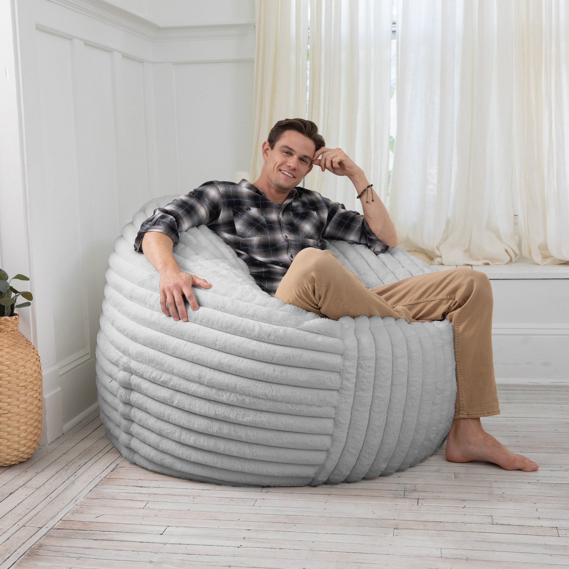 Jaxx Saxx 5 Foot Large Bean Bag w/ Removable Cover (19593) - SchoolOutlet